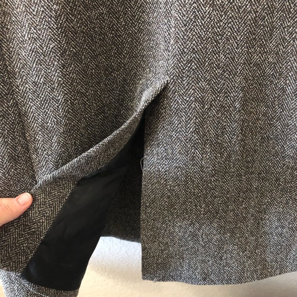 Zara Mens Gray Cotton Blend Button Up Pea Coat - Size Large - Picture 6 of 9